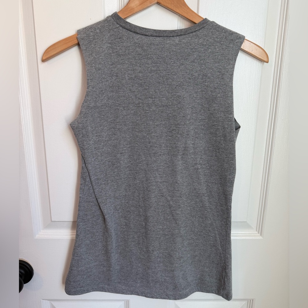 Women’s Gray Tank Top Industry of Cool Graphic - Picture 3 of 4